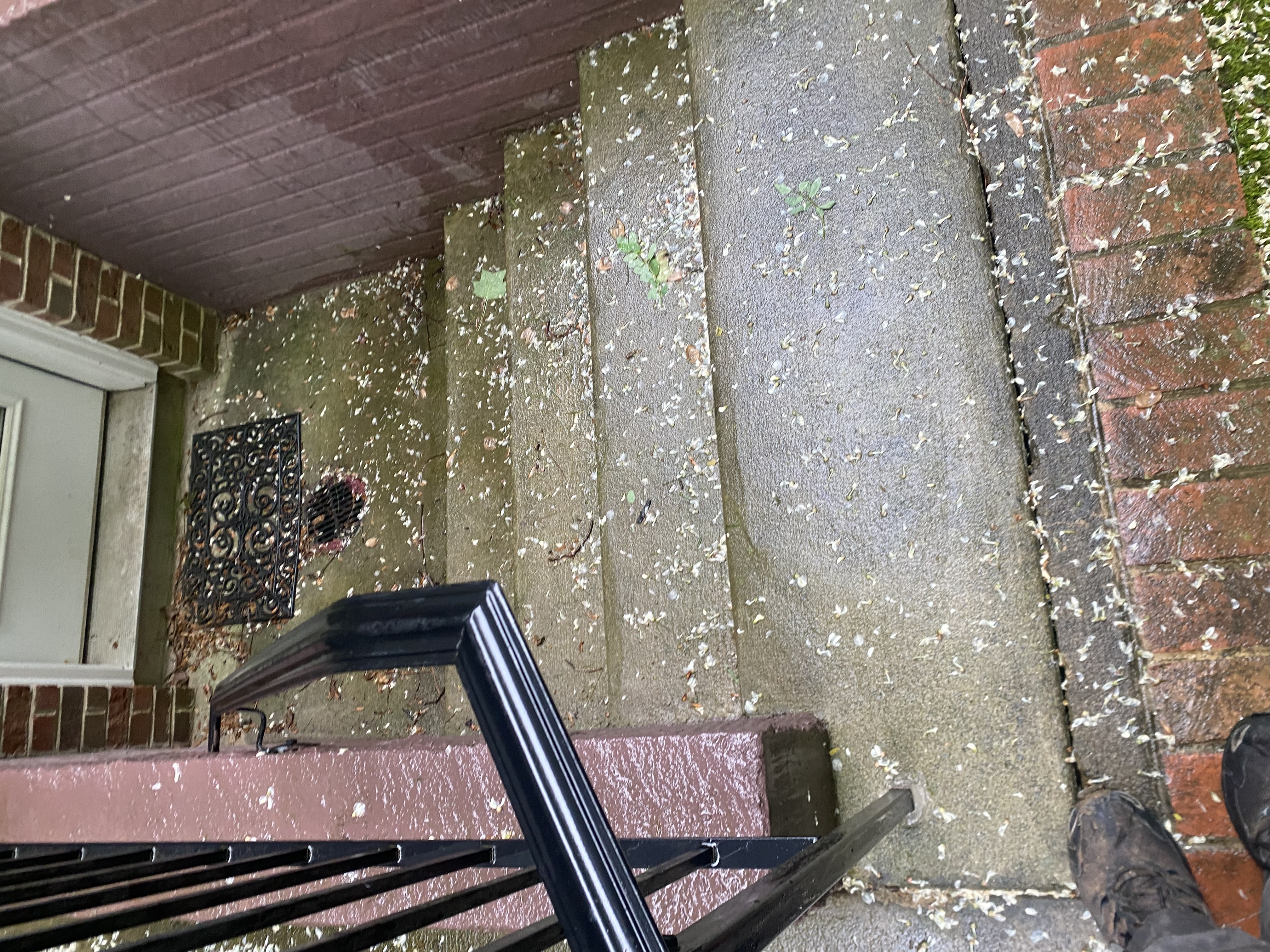 Germantown Maryland basement stairway power washing 